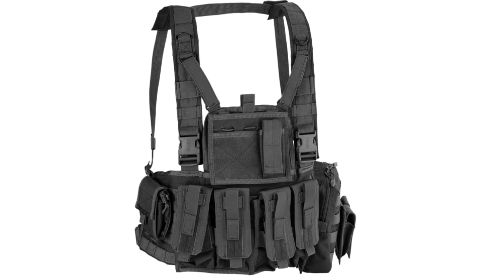 Defcon 5 Molle Recon Chest Rig, Black, D5-RC901 B
