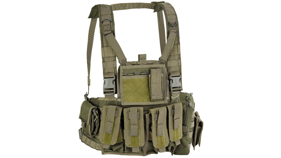 Defcon 5 Molle Recon Chest Rig, OD Green, NSN 8465152062521, D5-RC901 OD
