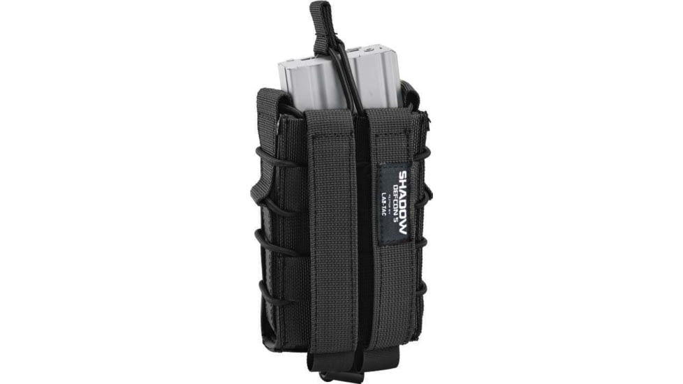 Defcon 5 Single Open Ammo Pouch, Black, D5-LAS-M4LCS B