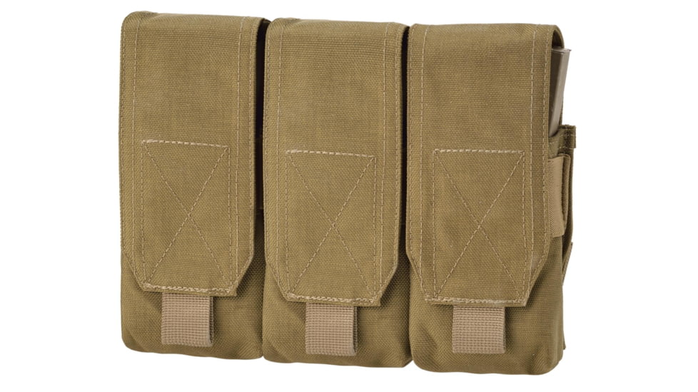 Defcon 5 Triple Magazine Pouch For 6 Magazine 5.56, Tan, D5-M4AK3 CT
