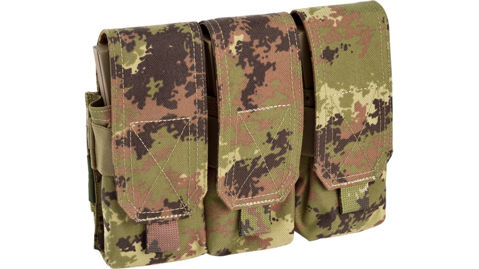 Defcon 5 Triple Magazine Pouch For 6 Magazine 5.56, Vegetato Italiano, D5-M4AK3 VI