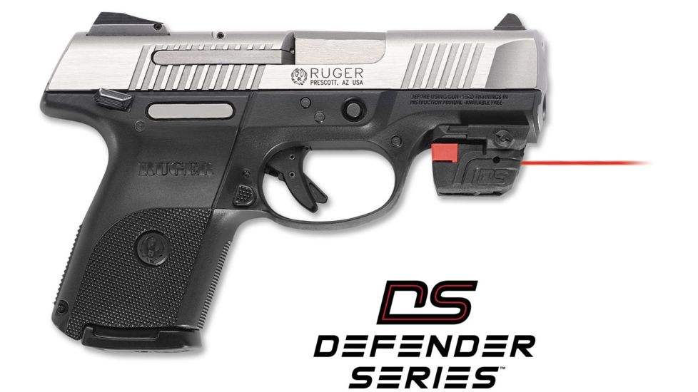 OpticsPlanet Exclusive Defender Series by Crimson Trace DS-125 Universal Laser Sight, 5mW, 1/3N Battery, Black - Red Buttons, DS-125, EDEMO2