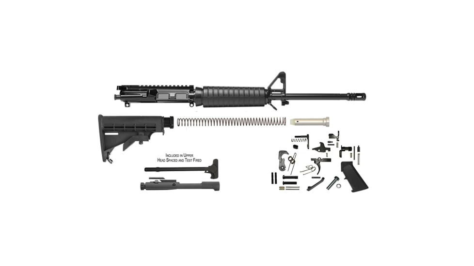 Del-Ton Pre-Ban Heavy Profile Rifle Complete Upper Receiver, 5.56x45mm NATO, 16in, Carbine Length, Black, RKT101