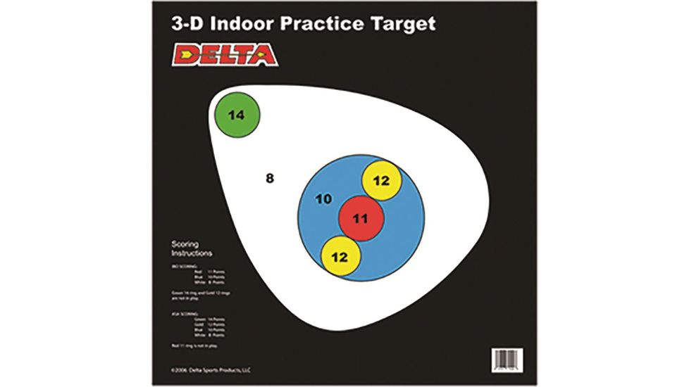Delta McKenzie ASA DAIR Target Right Facing, 100 pk., Multi-colored 1001105