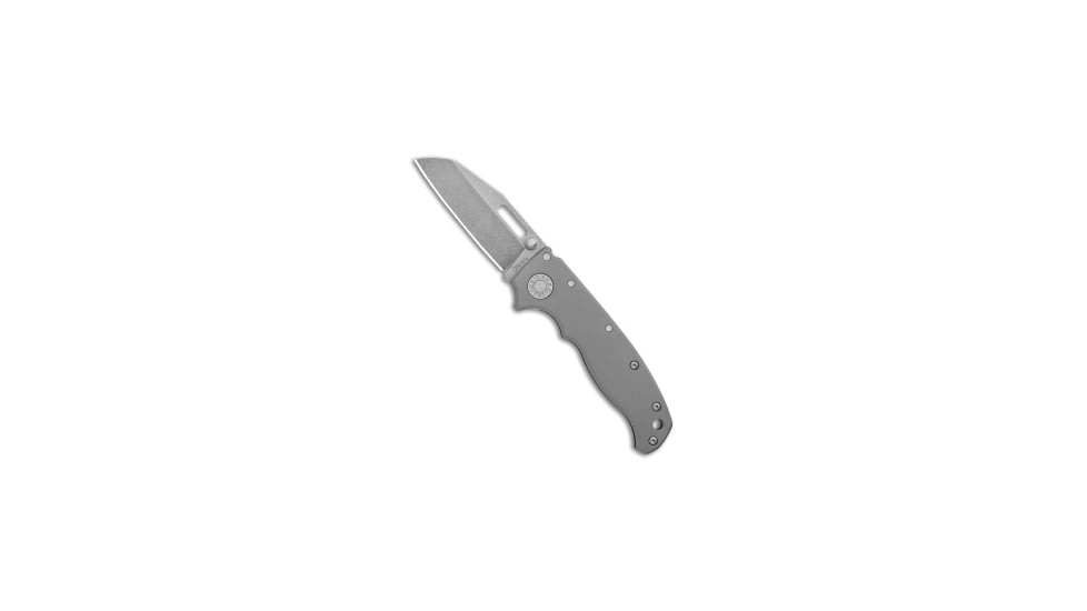 Demko Knives Demko Knives AD20.5 Shark Foot Shark-Lock Knife BB Titanium 3.2" SW 3V, Gray, CPM 3V, adult, BHQ-174771