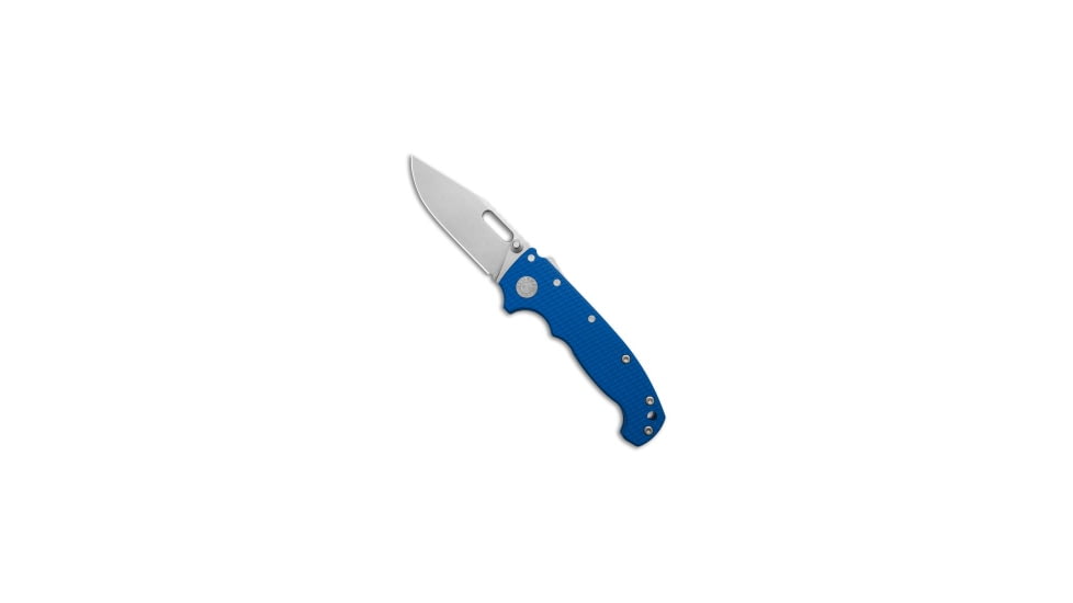 Demko Knives Demko Knives AD20I Slim Clip Point Shark-Lock Knife Blue G-10 3.6" Stonewash, Blue, Nitro-X7, adult, BHQ-235778