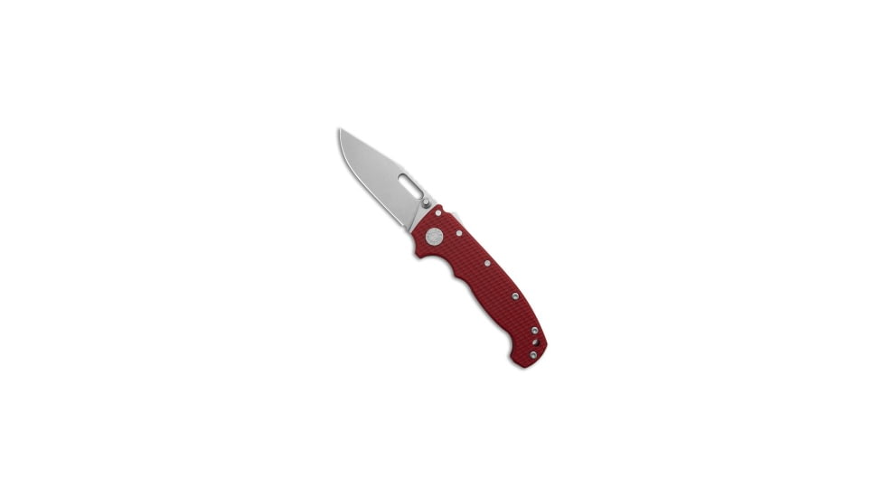 Demko Knives Demko Knives AD20I Slim Clip Point Shark-Lock Knife Red G-10 3.6" Stonewash, Red, Nitro-X7, adult, BHQ-235770