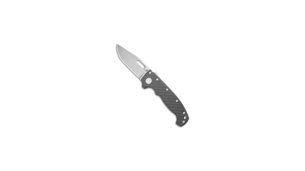 Demko Knives Demko Knives MG AD20S Clip Point Shark-Lock Knife Carbon Fiber 3.75" Stonewash, Black, CPM 20CV, adult, BHQ-191929