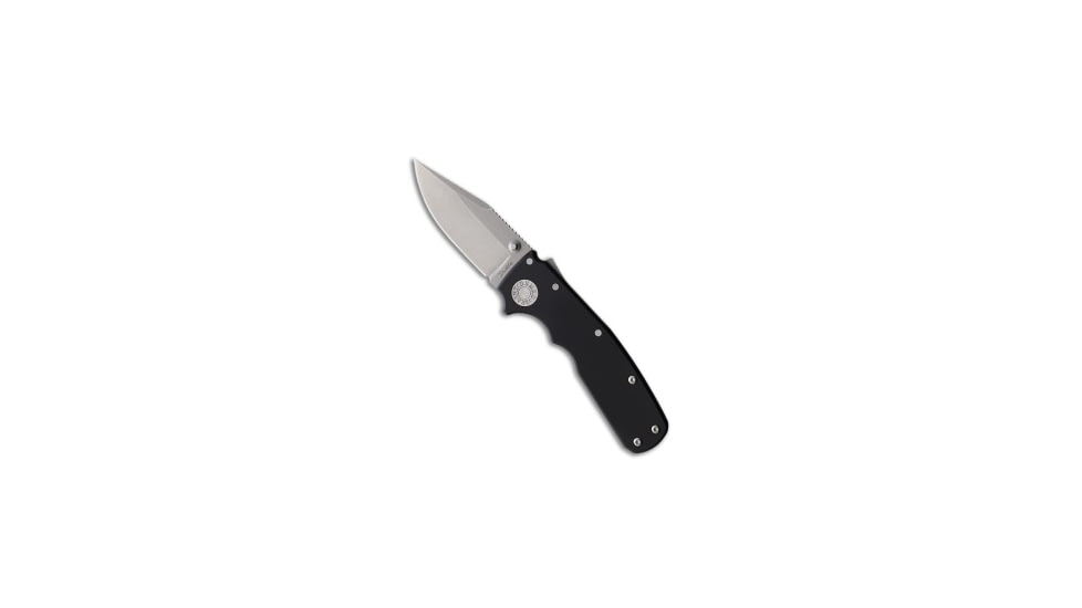 Demko Knives Demko Shark Cub Clip Point Knife Black Aluminum 2.75" SW CPM 20CV, Black, CPM 20CV, adult, BHQ-200361