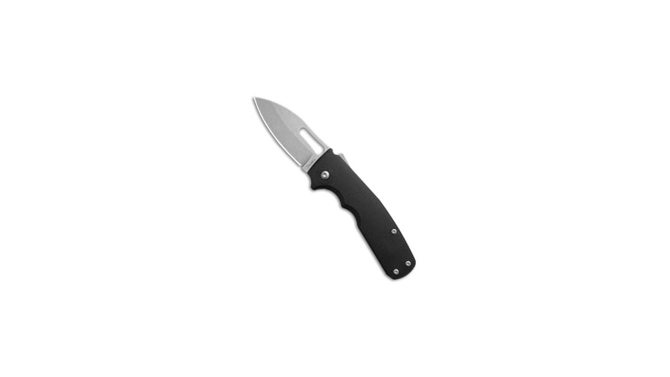 Demko Knives Demko Shark Cub Slicer GFN Black Handle 2.75" Stonewash AUS-10A, Black, AUS-10A, adult, BHQ-209621