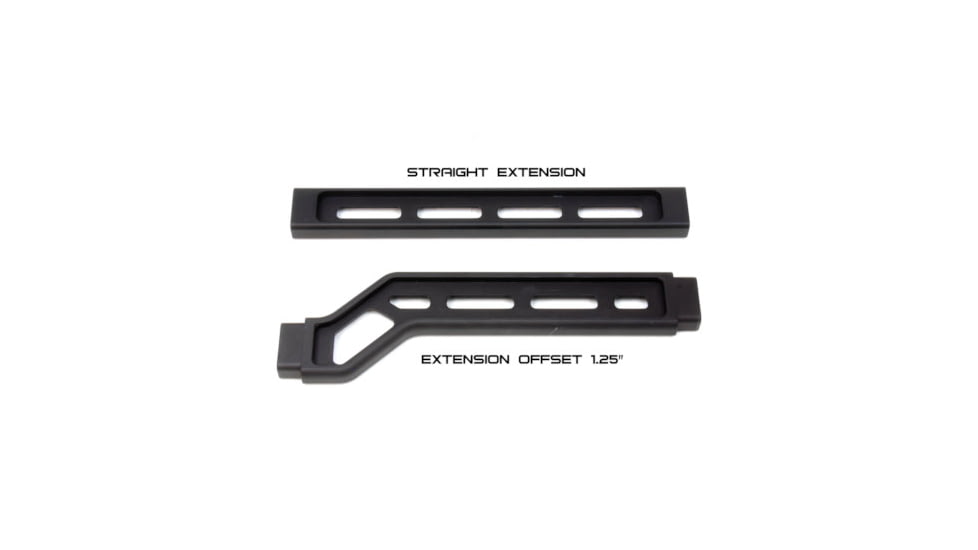 A3 Industries Modular Folding Stock, Picatinny 1913 Hinge Mount, 6.25In Offset Extension Arm, A3T Aluminum Butt-Plate With Rubber Butt-Pad, Black, MS-H2-6.25-OFF-BP2
