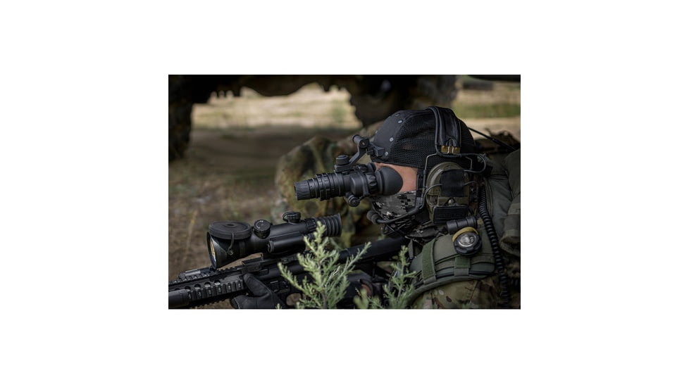 DEMO, AGM Global Vision Wolf-7 Night Vision Goggles, Gen 2 plus, Green Phosphor, Level 3 IIT, Black, 12WO7122103031