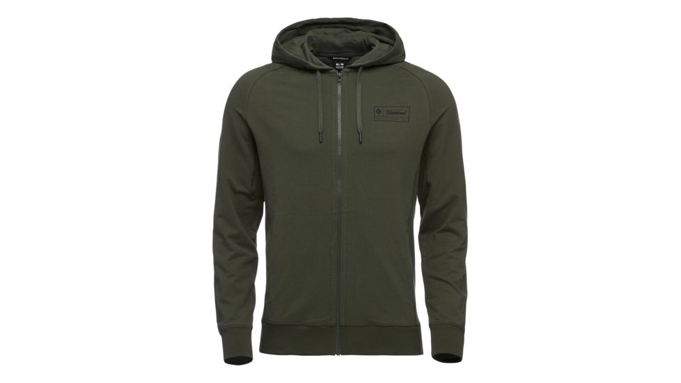 Demo, Black Diamond M Heritage Logo Fz Hoody - Mens, Tundra, Medium, AP7300283010MED1
