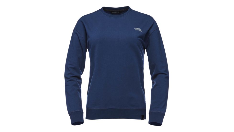 Demo, Black Diamond Ridge Logo Crew Sweater - Womens, Ink Blue, Small, AP7300334014SML1