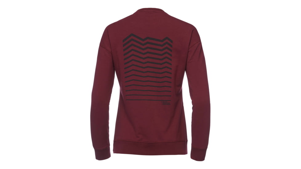Demo, Black Diamond W Ridge Logo Crew - Womens, Bordeaux, Small, AP7300336018SML1