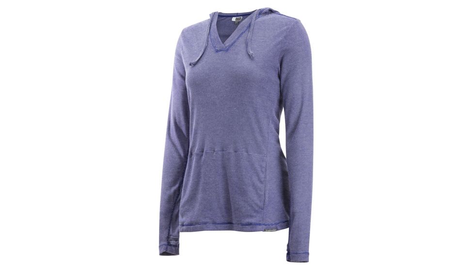 Demo, ExOfficio BA Lumen Hoody - Women's, Commodore Stripe, Small, 2111-2833-Commodore Stripe-S