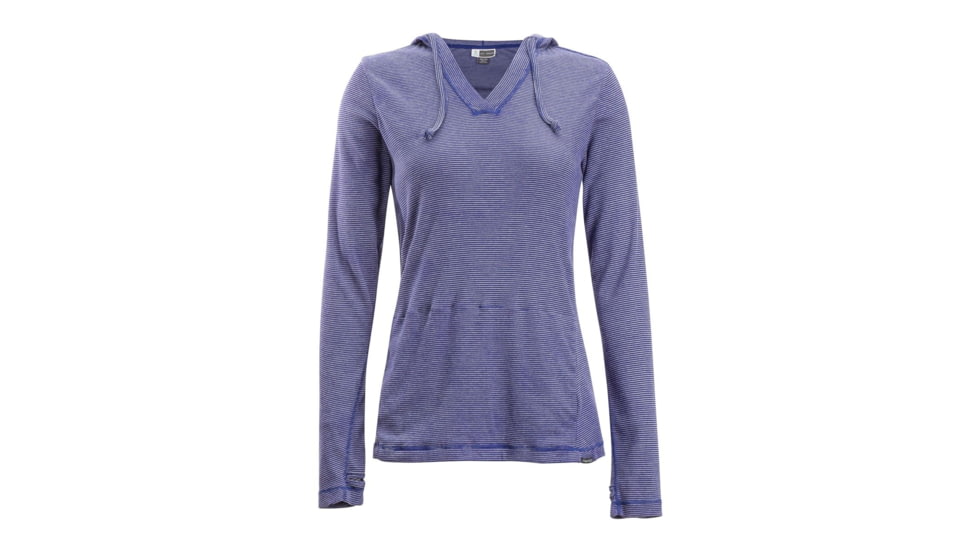 Demo, ExOfficio BA Lumen Hoody - Womens, Commodore Stripe, Small, 2111-2833-Commodore Stripe-S