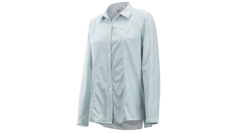 Demo, ExOfficio BA Zeta Stripe Long Sleeve - Women's, Malachite, Small, 2101-3076-Malachite-S