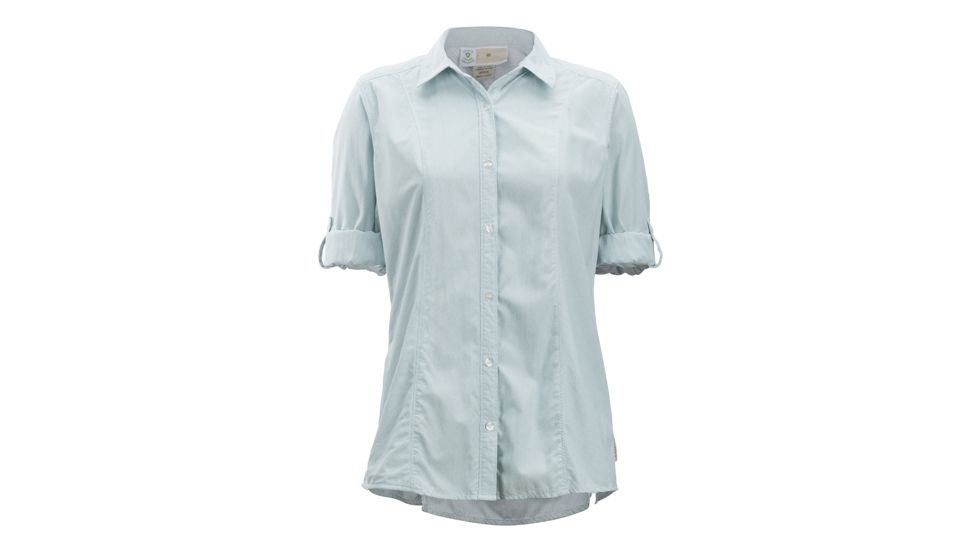 Demo, ExOfficio BA Zeta Stripe Long Sleeve - Women's, Malachite, Small, 2101-3076-Malachite-S