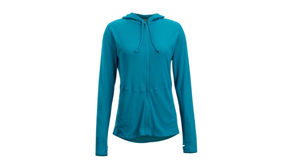 Demo, ExOfficio BugsAway Lumen Full Zip Hoody - Women's, Algiers Blue, M, 21113285-5328-M