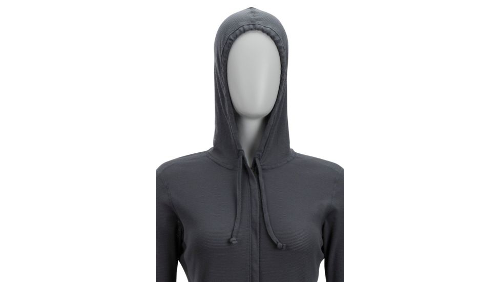 Demo, ExOfficio BugsAway Lumen Full Zip Hoody - Women's, Carbon, M, 21113285-9703-M