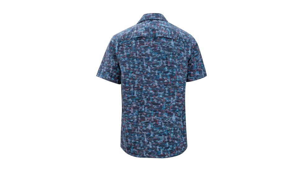 Demo, ExOfficio Estacado Short Sleeve, Navy Fishline, M, 10023249-5618-M