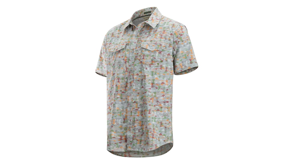 Demo, ExOfficio Estacado Short Sleeve, Oyster Fishline, M, 10023249-9218-M