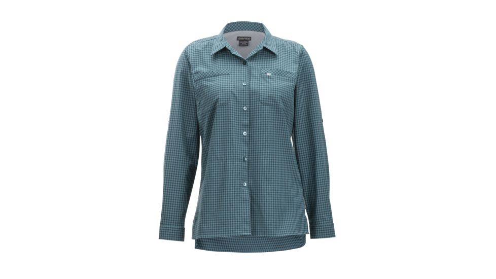 Demo, ExOfficio Palata Check Long Sleeve - Women's, Malachite/Black, Small, 2001-3217-Malachite/Black-S