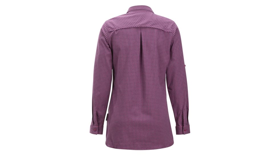 Demo, ExOfficio Palata Check Long Sleeve - Women's, Rosebay/Navy, Small, 2001-3217-Rosebay/Navy-S