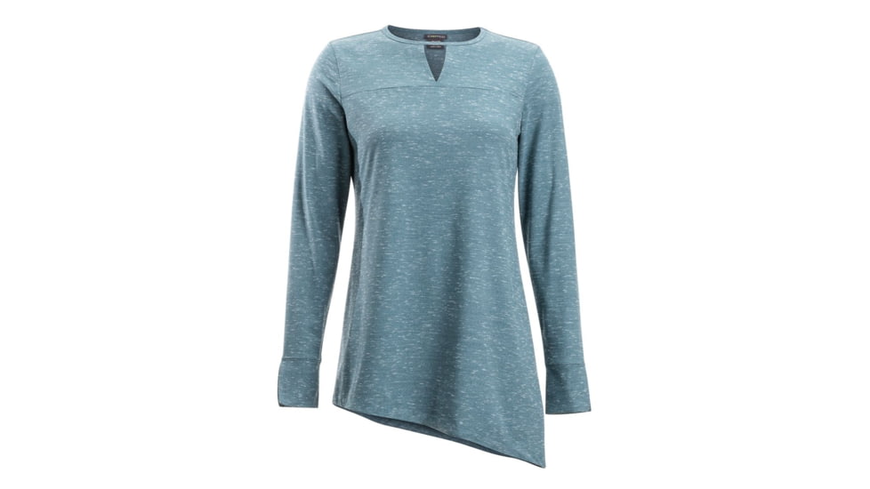 Demo, ExOfficio Wanderlux Marl Tunic - Womens, Adriatic Heather, Small, 2011-3201-Adriatic Heather-S