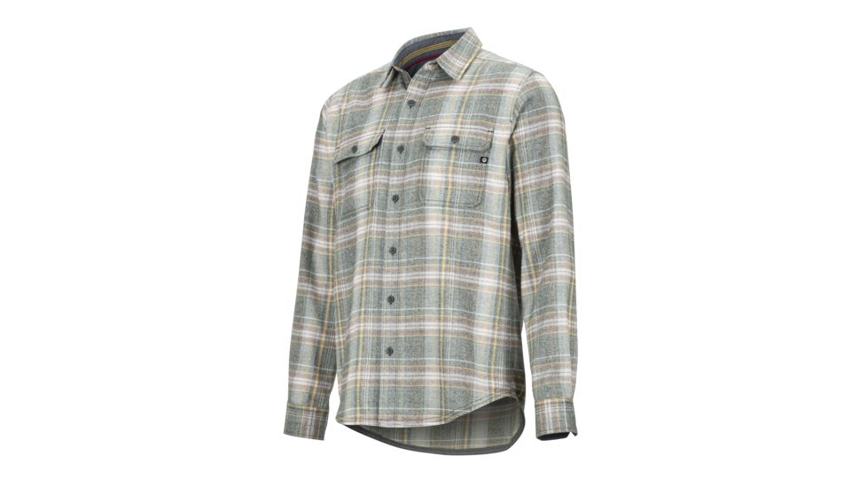 Demo, Marmot Jasper Midweight Flannel Long Sleeve - Men's, Rosin Green, Medium, 42590-DEMO