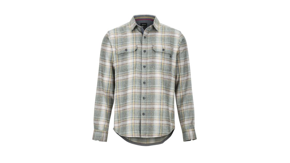 Demo, Marmot Jasper Midweight Flannel Long Sleeve - Men's, Rosin Green, Medium, 42590-DEMO