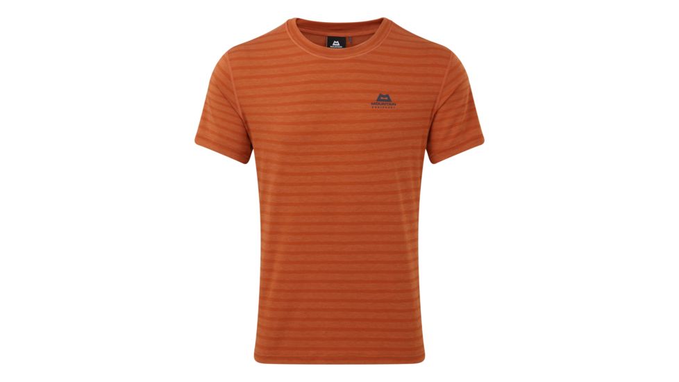 Demo, Mountain Equipment Groundup Tee - Mens, Bracken Stripe, Large, ME1947