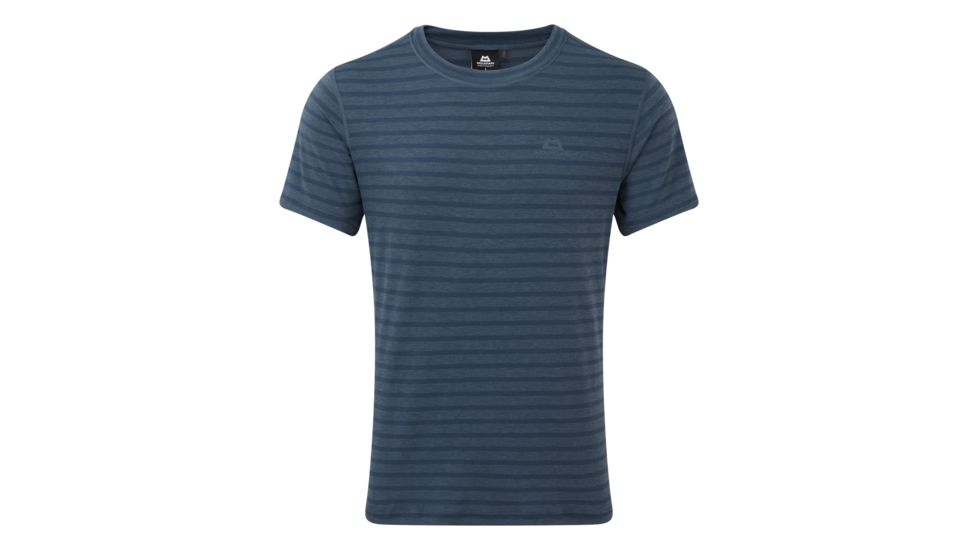 Demo, Mountain Equipment Groundup Tee - Mens, Denim Blue Stripe, Large, ME1942