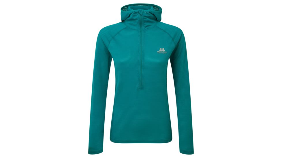 Demo, Mountain Equipment Solar Eclipse Hooded Zip Tee - Womens, Tasman Blue, 12, ME-002949-TSB-12,