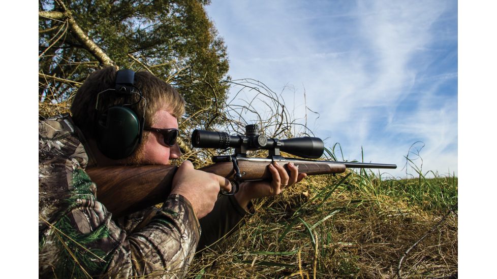 NightForce 8-32x56mm NXS Rifle Scope, Standard Illumination, Black, 30mm, ZeroStop, .250 MOA, MOAR-T, Black, Full-Size, C509