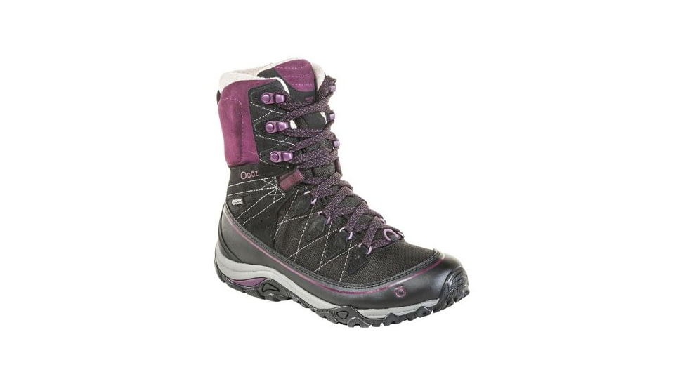 Demo, Oboz Juniper 8in Insulated B-DRY Winer Boot - Womens, Eclipse Black / Beet, 7, 81702-EBB-Medium-7