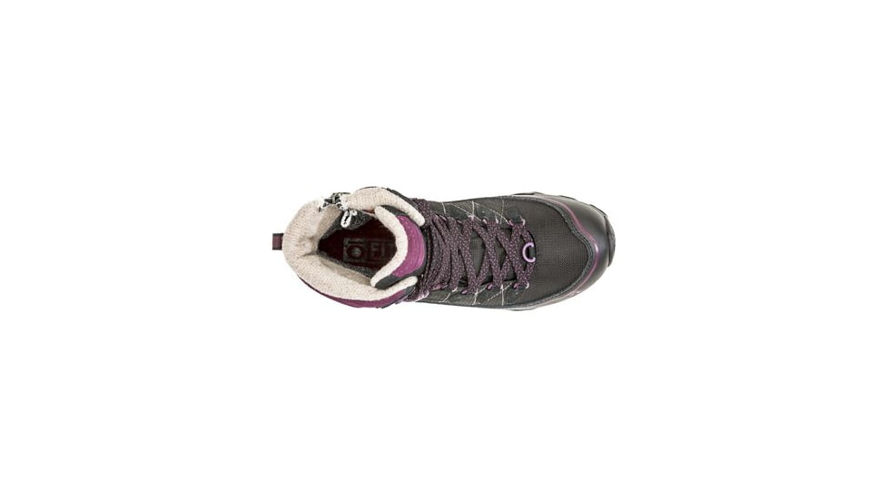 Demo, Oboz Juniper 8in Insulated B-DRY Winer Boot - Womens, Eclipse Black / Beet, 7, 81702-EBB-Medium-7