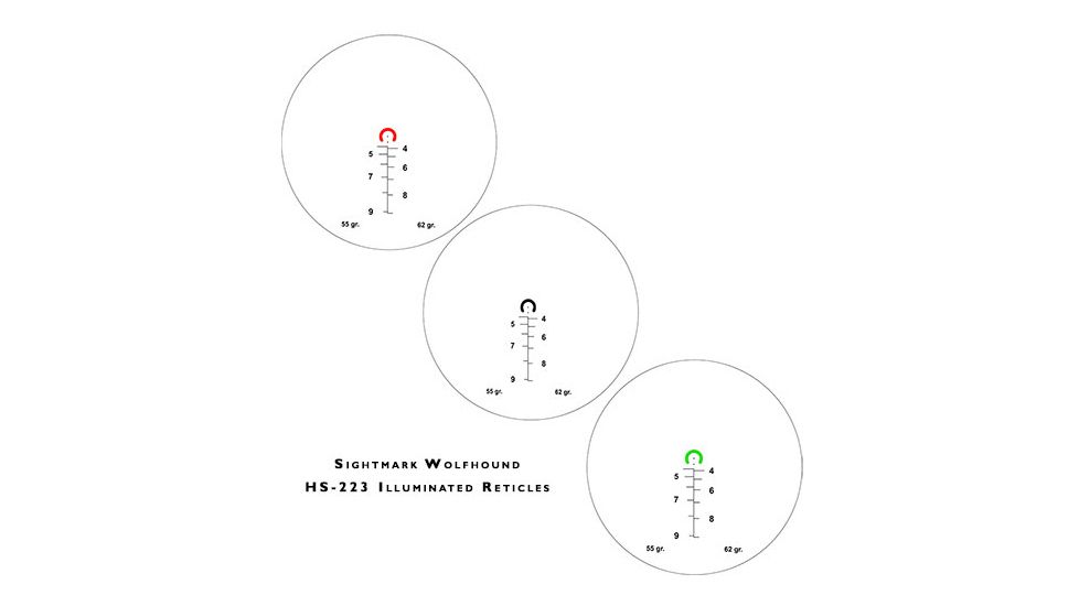 Demo,Sightmark Wolfhound 6x44 Prismatic Shockproof Weapon Sight w/ HS-223 Reticle SM13026-DEMO