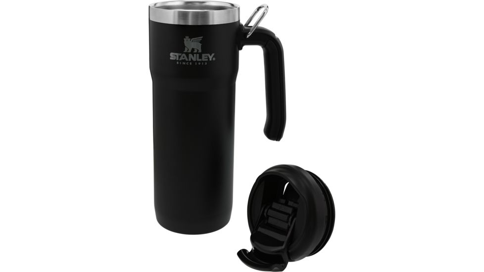 Demo, Stanley Classic TwinLock Travel Mug 20oz-, Matte Black, 20 ounce, 10-06442-010