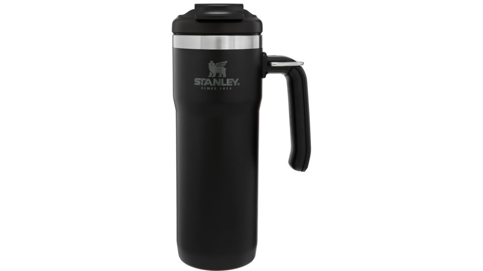 Demo, Stanley Classic TwinLock Travel Mug 20oz-, Matte Black, 20 ounce, 10-06442-010