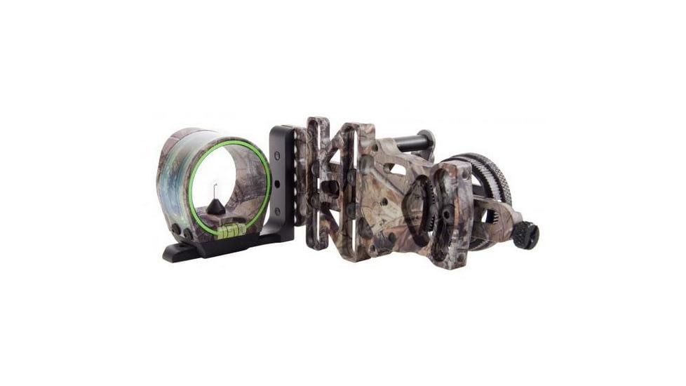 Demo,Trijicon AccuPin Bow Sight - Green w/Dovetail Base &amp; AccuDial Mount, Right Hand, RealTree AP BW50G-RT-DEMO