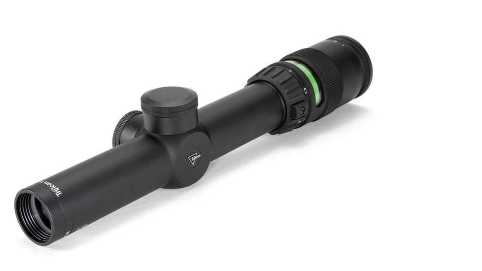 DEMO, Trijicon AccuPoint TR-24 1-4x24mm Rifle Scope, 30 mm Tube, Second Focal Plane, Black, Green German #4 Crosshair w/ Dot Reticle, MOA Adjustment, TR24-3G-DEMO