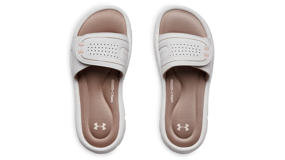 Demo, Under Armour UA Ignite VIII SL Sandals - Womens, Bashful Pink/Onyx White/Orange Dream, 7, 1287319-200-7