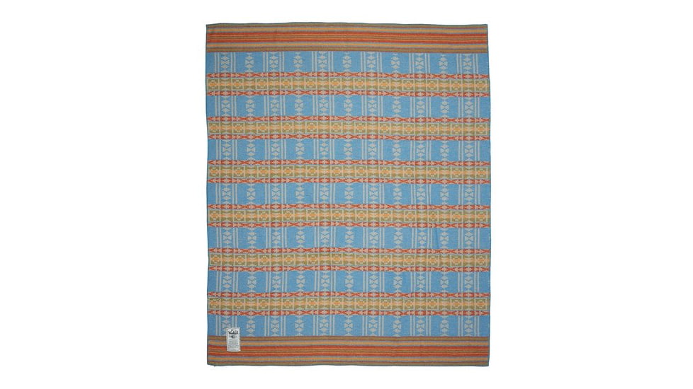 DEMO, Woolrich Horizon Soft Wool Blanket, Lagoon Multi, 92472-LGM-DEMO