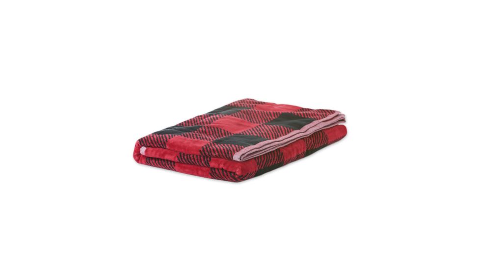 Demo,Woolrich Oversized Cotton Beach Blanket/Towel,40x70in, Buffalo Red and Black, 11019-BRB-DEMO