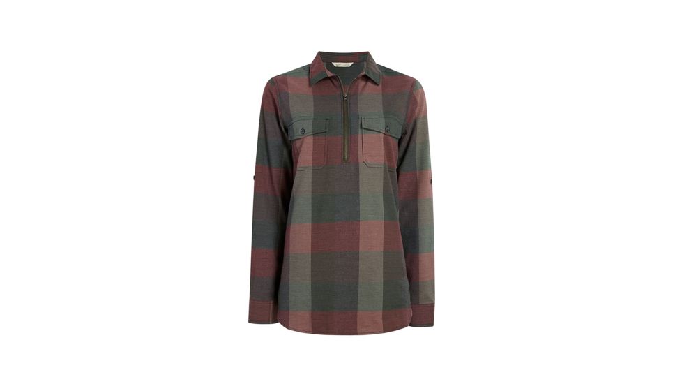 Demo,Woolrich Womens Any Point Convertible Flannel Shirt, Sycamore Multi, M, 2216-SYT-DEMO
