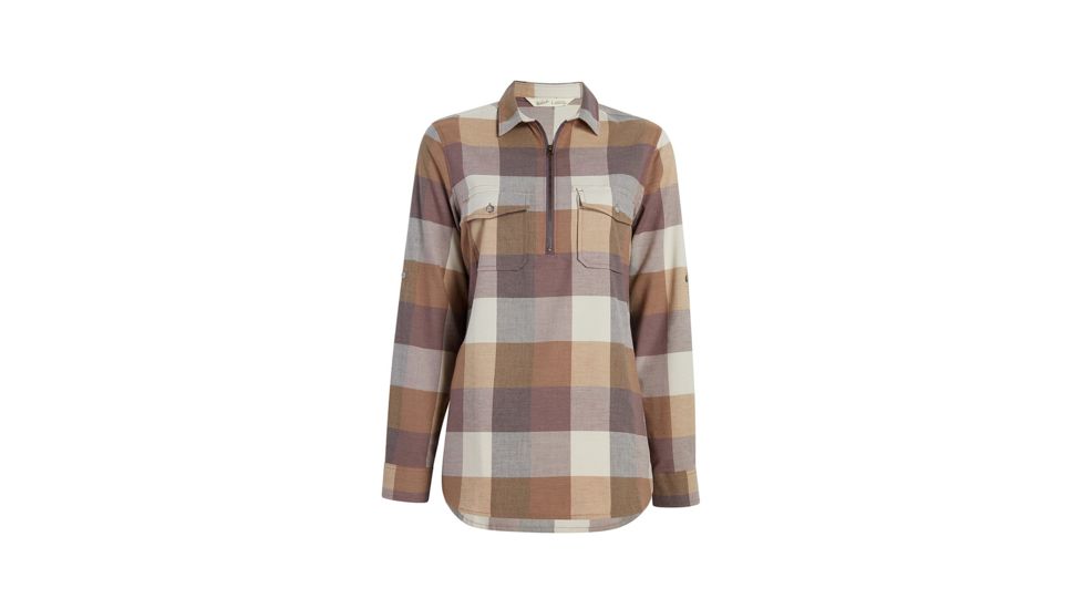 Demo,Woolrich Womens Any Point Convertible Flannel Shirt, Wild Aster Multi, M, 2216-WDU-DEMO