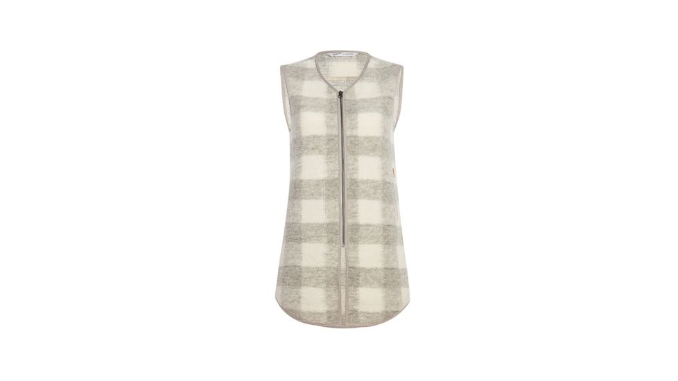 Demo,Woolrich Womens Chilly Days Long Vest, Gray Heather, M, 18546-GRH-DEMO