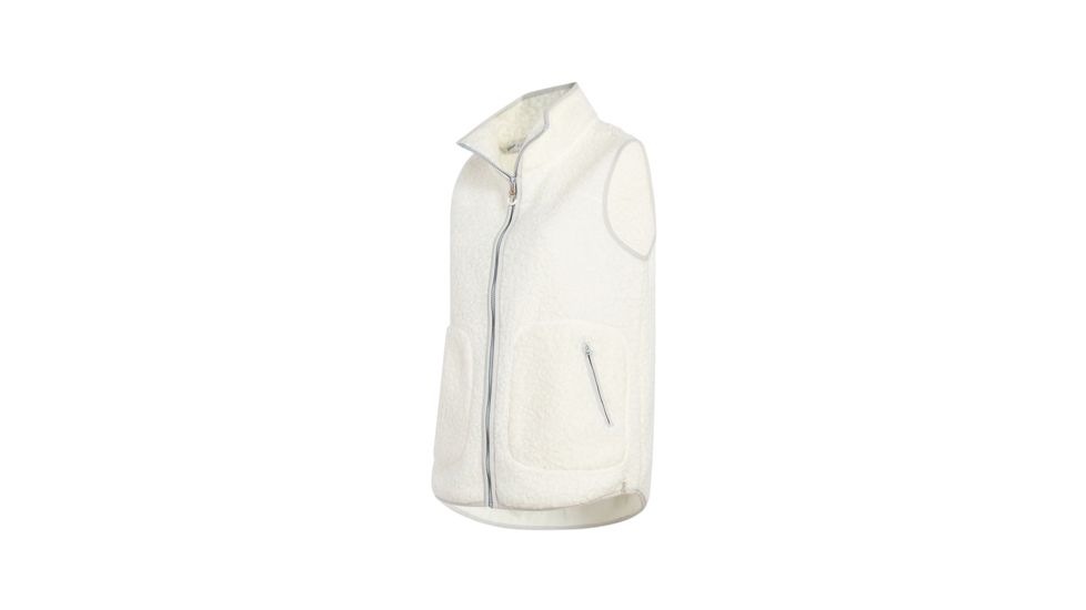 Demo,Woolrich Womens Siskiyou Fleece Vest, Ivory, M, 18551-IVO-DEMO